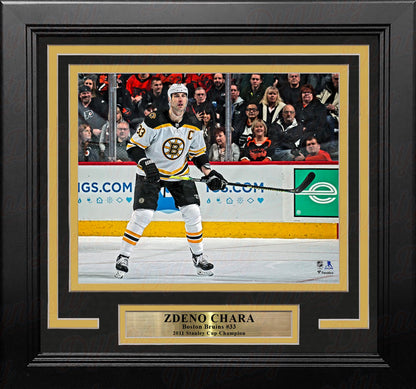 Zdeno Chara in Action Boston Bruins 8" x 10" Framed Hockey Photo