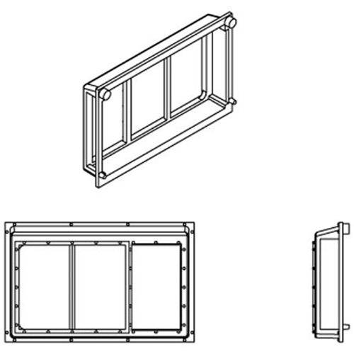 Athearn ATHG68222 HO Scale All-Weather Window 3 Pane (6)