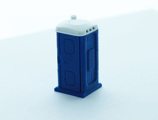3D To Scale 64-141-BL 1/64 – Porta-Potty Blue/White Miniature Detail