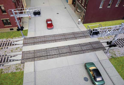 Walthers Track 83113 HO Modern Wood Grade Crossing Kit