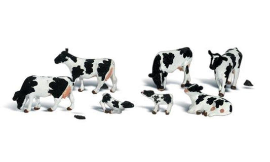 Woodland Scenics A1863 HO Train Figures Holstein Cows