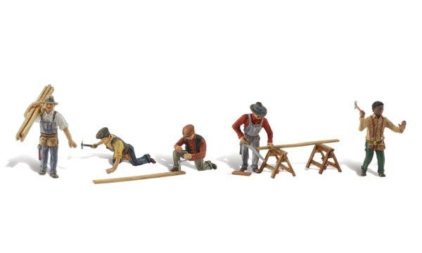 Woodland Scenics A1947 HO Train Figures Carpenter Crew