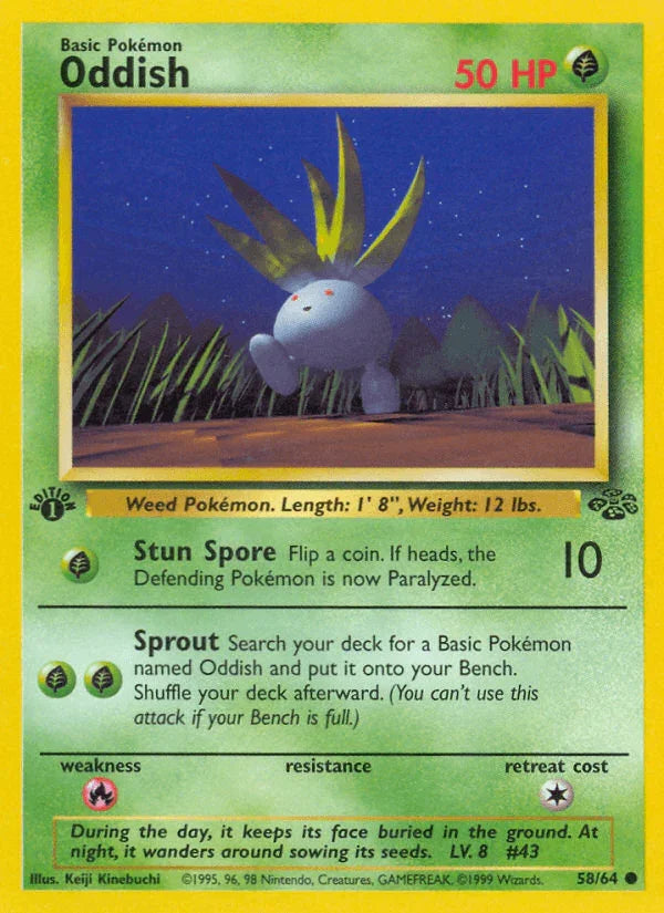 Oddish (58/64) [Jungle 1st Edition]