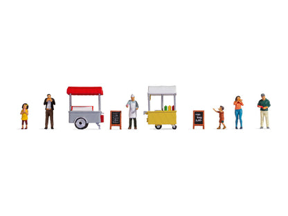 Noch 16229 HO Scale Ice Cream & Hotdog Carts Set