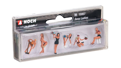 Noch 15957 HO Scale Sexy Ladies Figure Set, 6 Figures