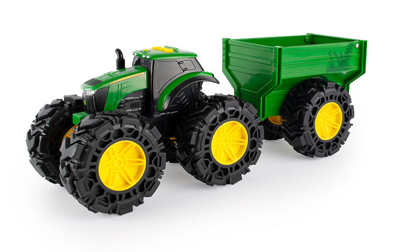 Ertl 47353 Scale John Deere Monster Treads Tractor And Wagon