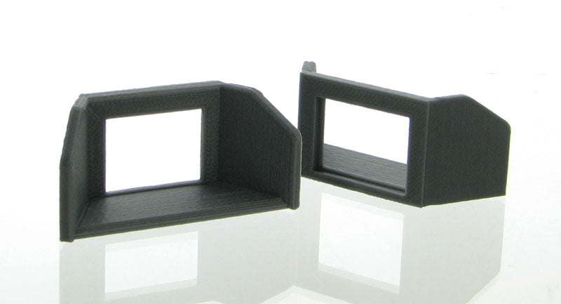 3D To Scale 87-121-GY 1/87 Box Culvert Headwalls, Grey 2-Pack