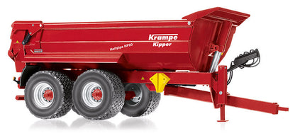 Wiking 077854 1/32 Scale Krampe - Tandem-Halbrund Mulde Halfpipe Hp 20 Dump