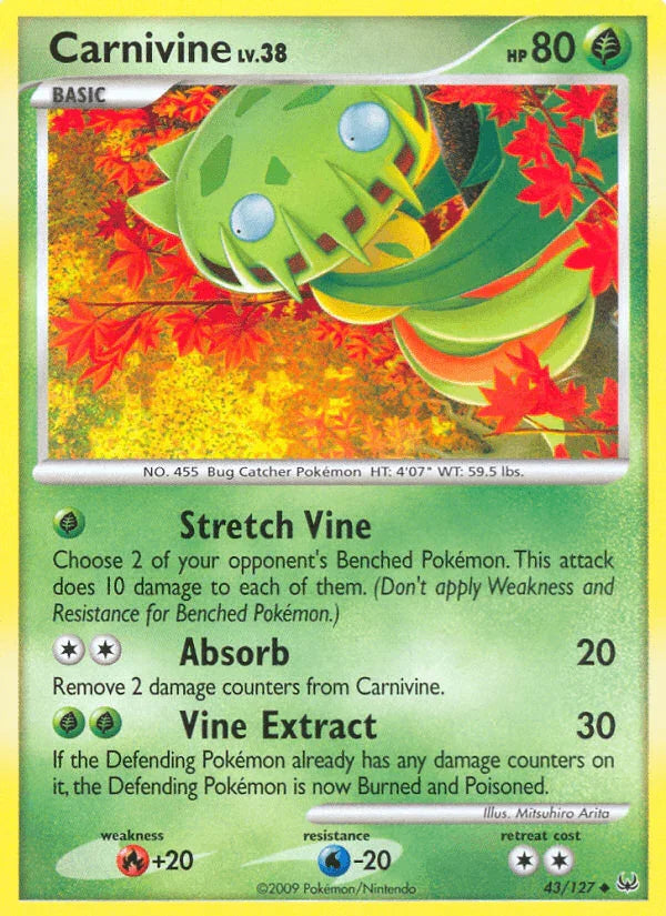 Carnivine (43/127) [Platinum: Base Set]