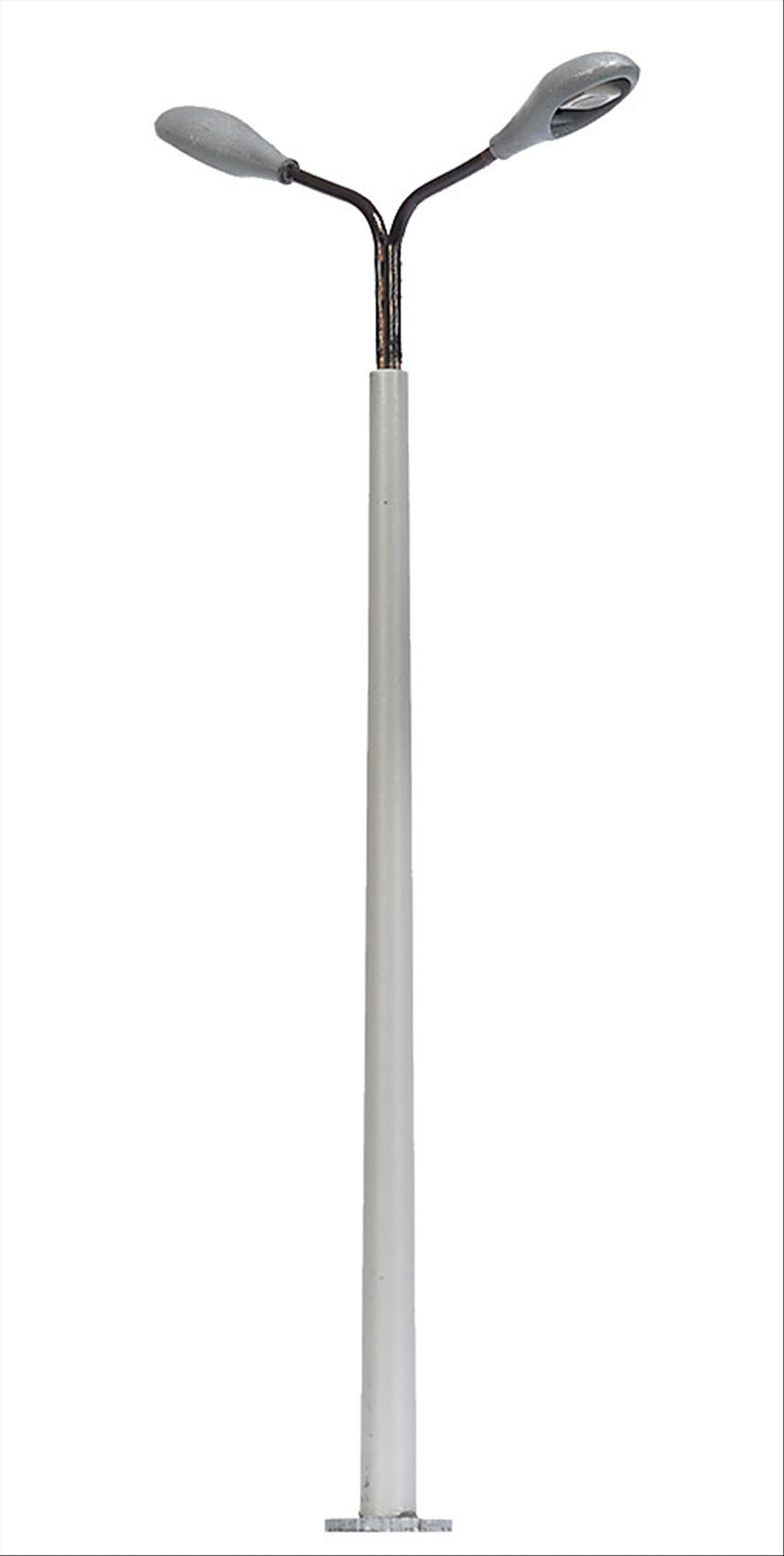 Busch 4158 HO Scale Concrete Streetlight w/2 White LEDs