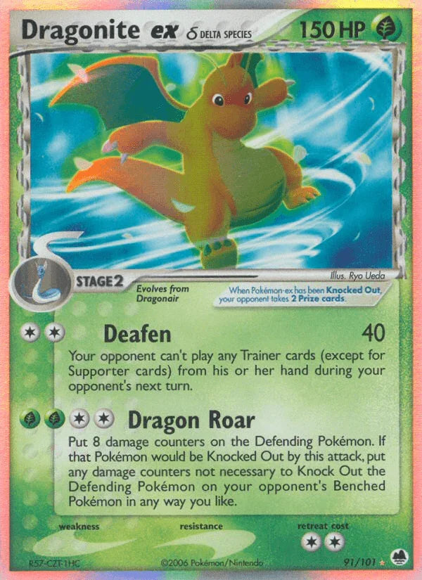 Dragonite ex (91/101) (Delta Species) [EX: Dragon Frontiers]
