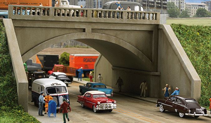 Walthers Cornerstone 3196 HO Arched Road Bridge Street System Kit