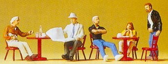 Preiser 10369 HO Scale People Working Street Cafe