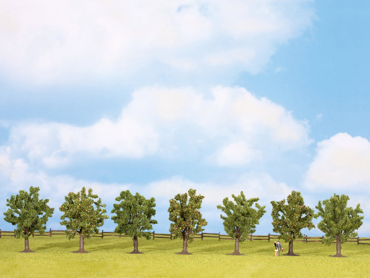 Noch 25090 HO/TT/N/Z Scale Fruit Trees, 8 cm, 7-Pack