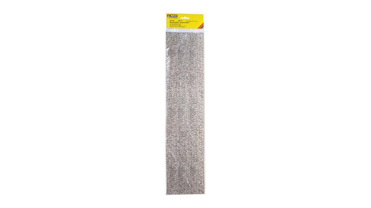 Noch 57740 HO/TT/O Scale Extra-Long Cardboard Sheet, Ashlar Stone