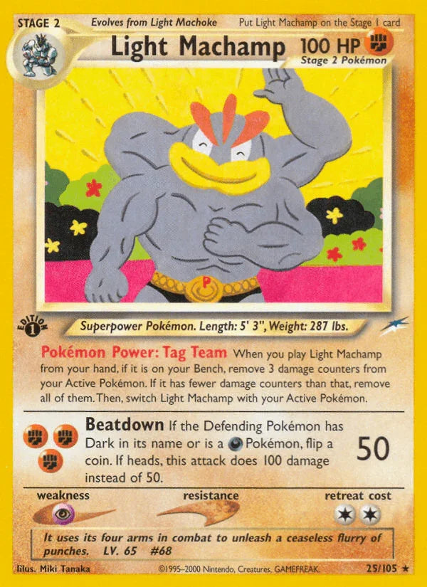 Light Machamp (25/105) [Neo Destiny 1st Edition]
