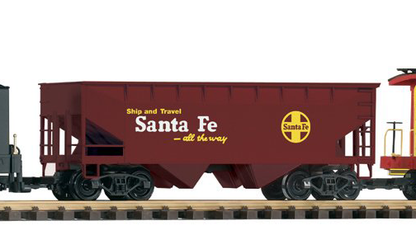 Piko 38108 G Scale Santa Fe Freight R/C Starter Set, 120V