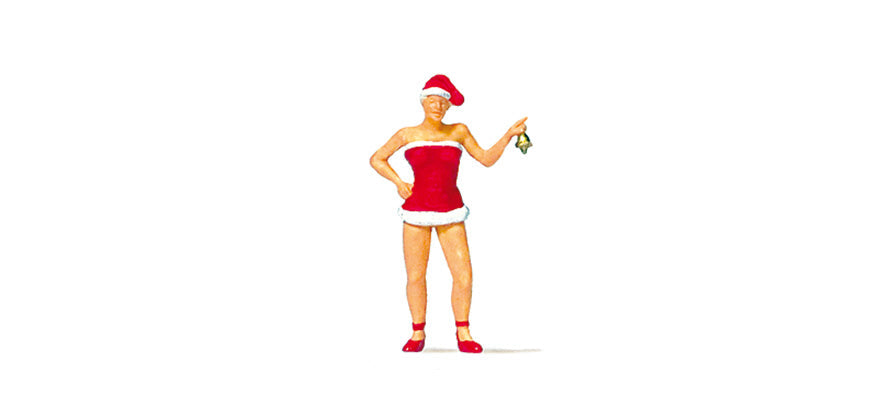 Preiser 29088 HO Scale Christmas Girl with Bell Figure