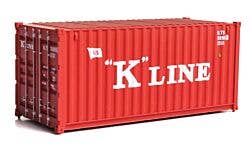 Walthers SceneMaster 949-8073 HO 20' Corrugated Container - K-Line