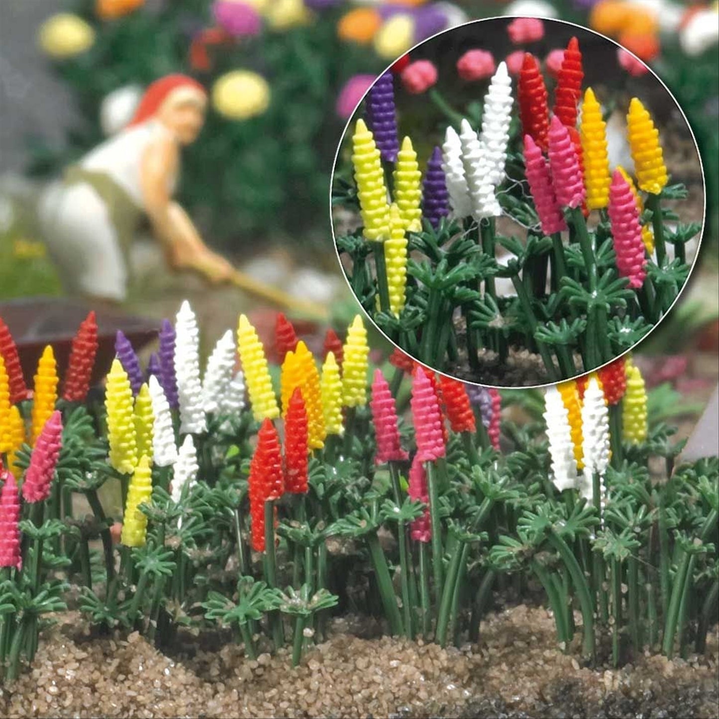 Busch 1218 HO Scale Garden Lupins Kit pkg(16)