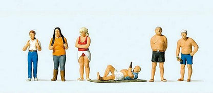 Preiser 10668 HO Scale On Vacation pkg(6)