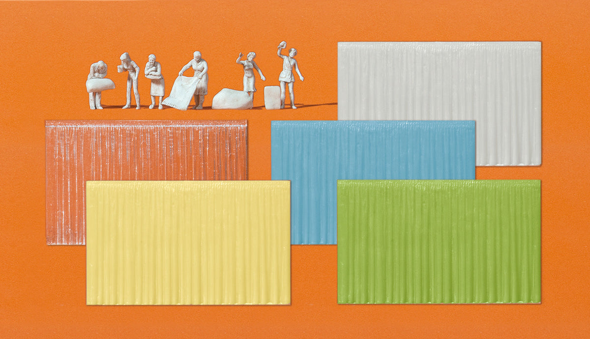 Preiser 16360 HO Scale Figures at the Window & 16 Curtains Kit
