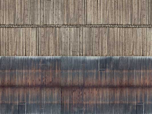 Noch 56964 N Scale Printed Cardstock 3-D Texture Sheet -- Wood - Timber Wall