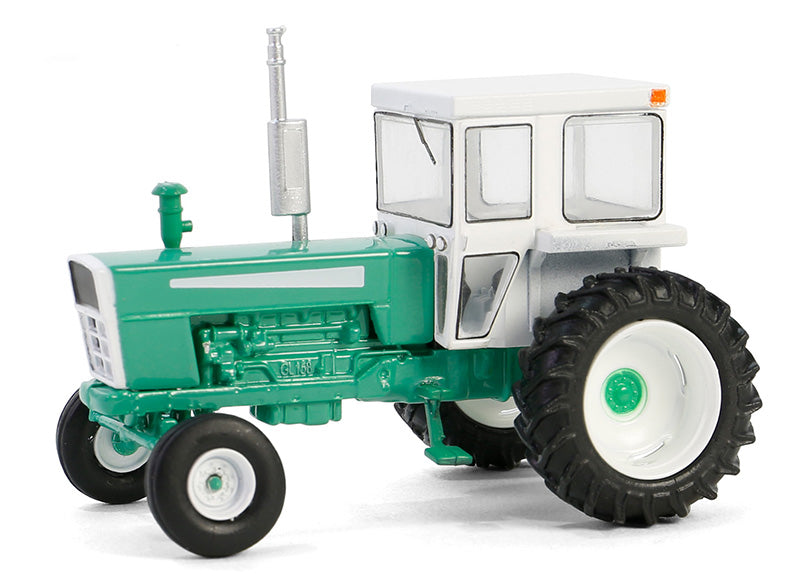 Greenlight 48090-A 1/64 1973 Tractor, Closed Cab, Green and White