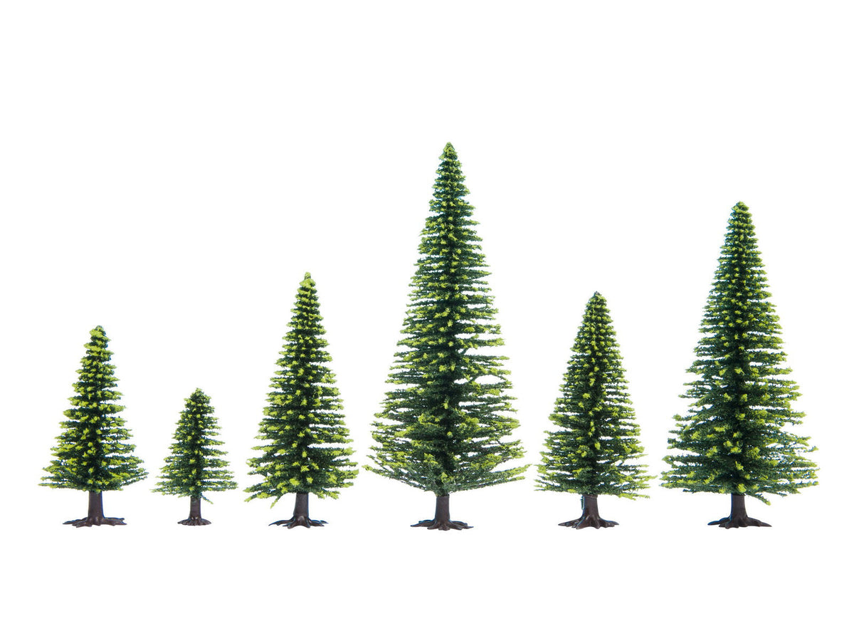 Noch 32925 N/Z Scale Spruce Trees, 3.5-9 cm, 10-Pack