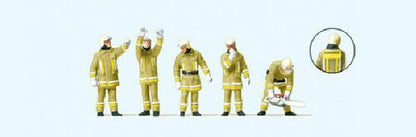 Preiser 10772 HO Scale Modern Firemen Technical Support Team Beige