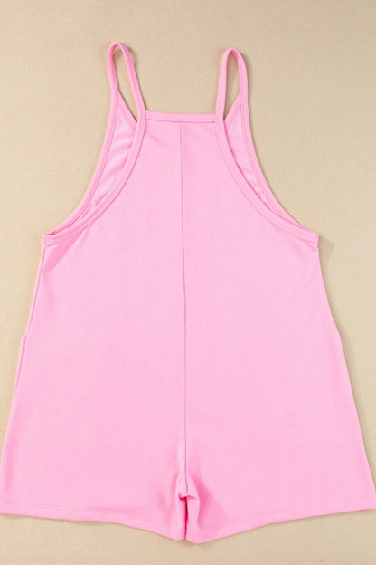 Sleeveless Romper with Pockets