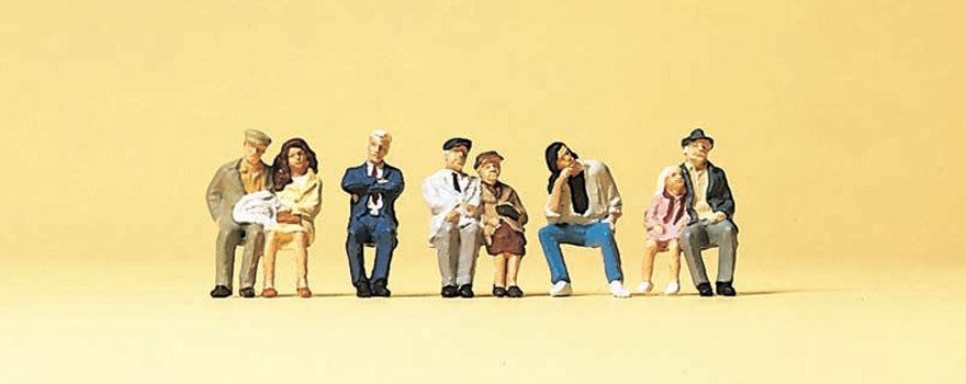 Preiser 79123 N Scale Seated Passengers Set #1 Figure Set