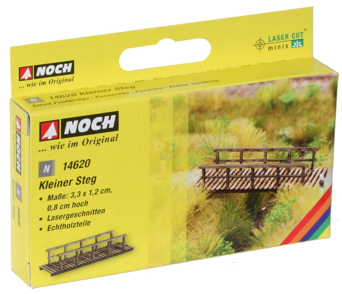 Noch 14620 N Scale Small Footbridge Laser-Cut Kit
