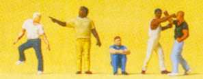 Preiser 79175 N Scale Pedestrians Street Scene/Fight