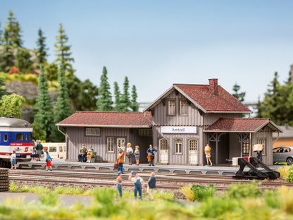 Noch 66001 HO Scale Amtzell Train Station Laser-Cut Kit