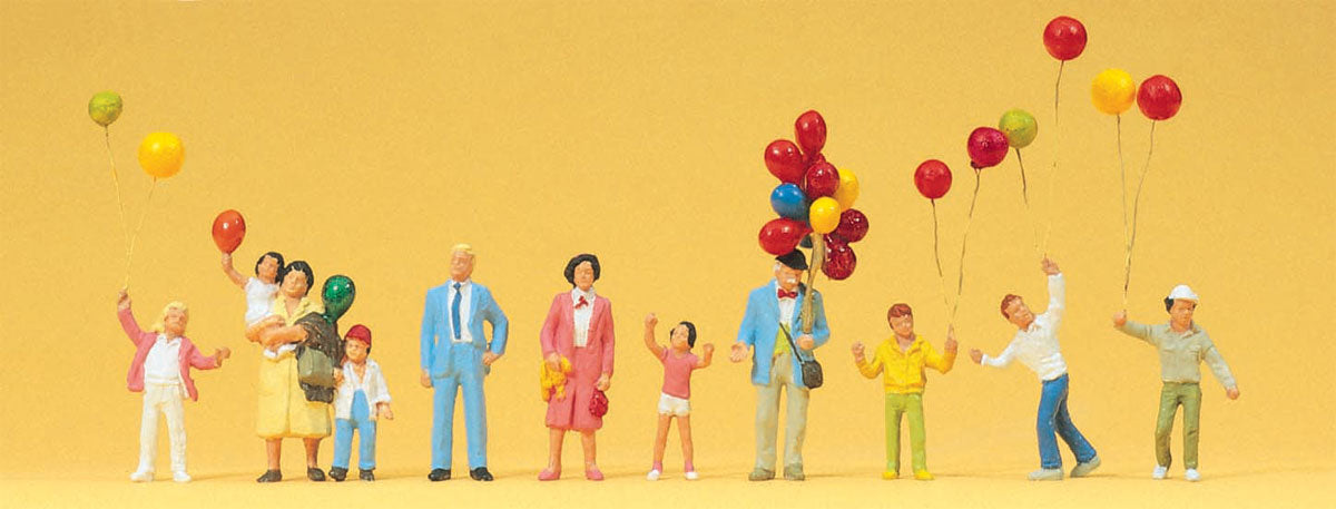 Preiser 24659 HO Scale Balloon Seller Figure Set