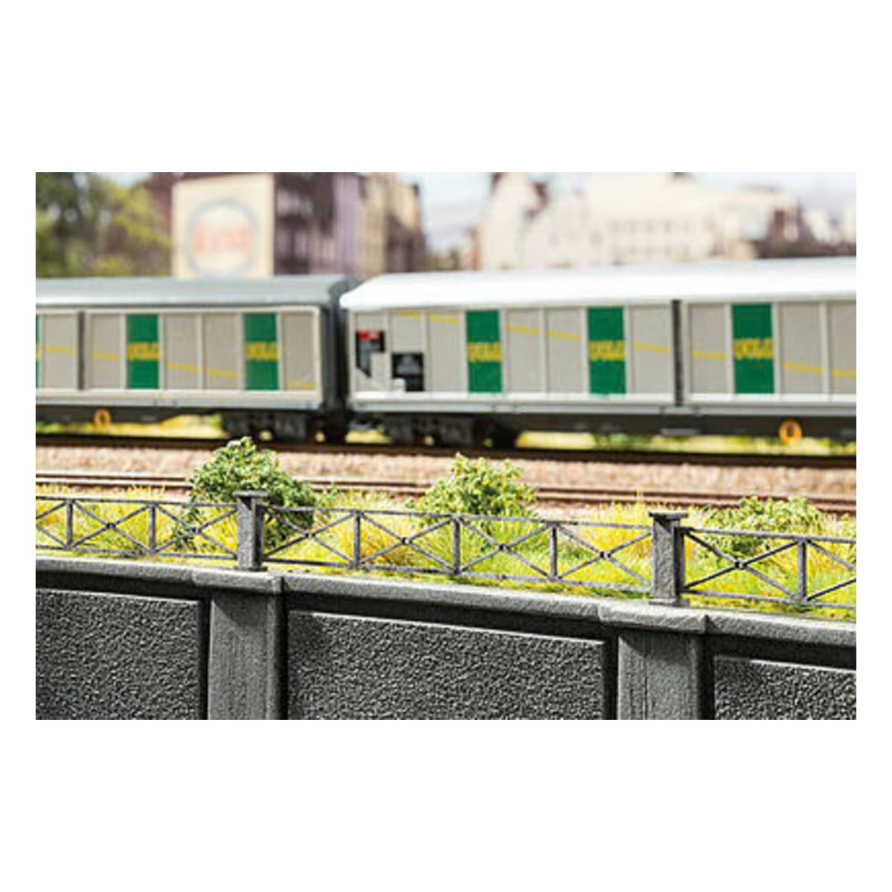 Noch 14233 HO Scale Railings - Laser-Cut Card Kit -- 12-3/16" 31cm Total