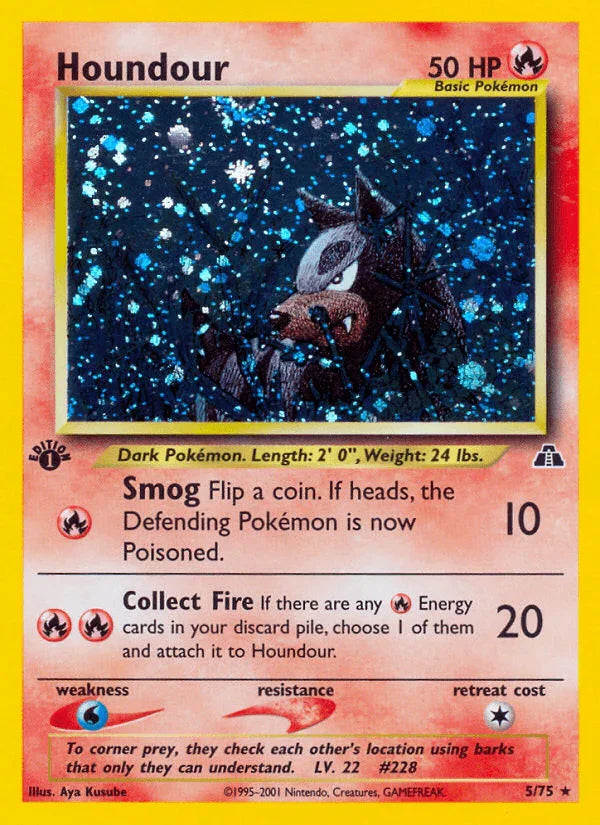 Houndour (5/75) [Neo Discovery 1st Edition]