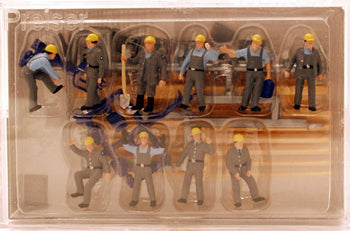 Preiser 10220 HO Scale People Working Construction Workers pkg(10)