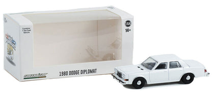 Greenlight 43006-A 1/64 1980-89 Dodge Diplomat, White Police