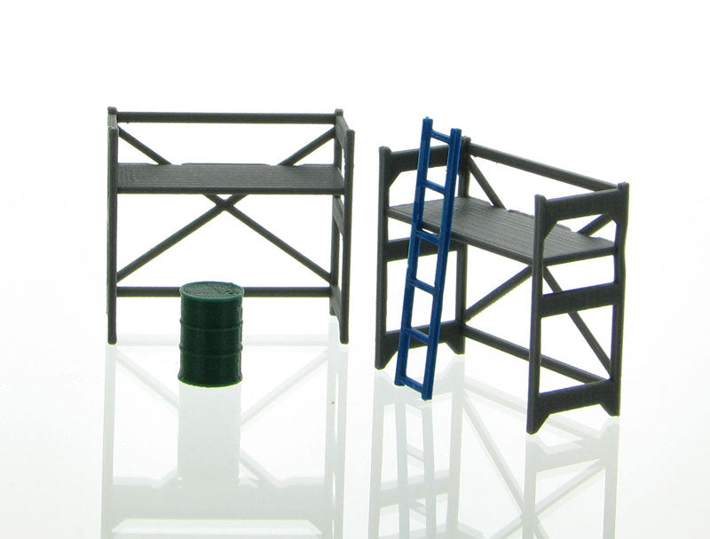 3D To Scale 50-150-GY 1/50 – Scaffolding Set Gray Construction Scene