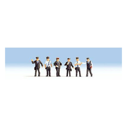 Noch 15272 HO Scale Italian Railway Officials -- pkg(6)
