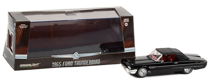 Greenlight 86626 1/43 1965 Ford Thunderbird Convertible, Black