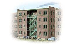 Walthers Cornerstone 933-3263 N Parkview Terrace Background Kit