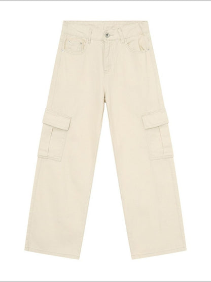 Wide Leg Cargo Jeans