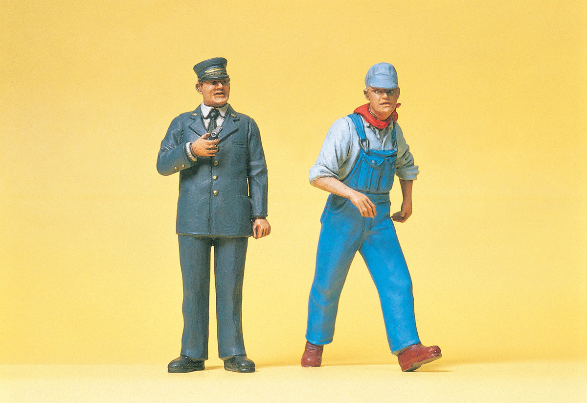 Preiser 45132 G Scale US Railway Personnel Figure Set