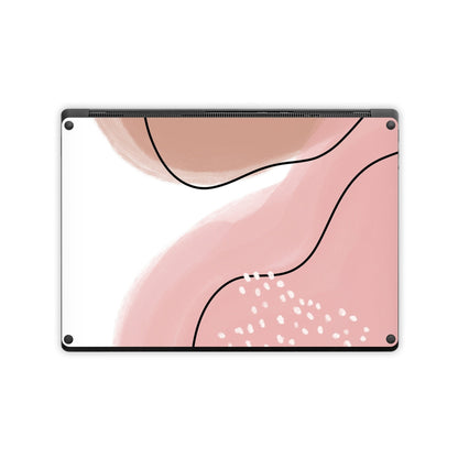 Abstract Pink and Brown - Microsoft Surface Laptop Skin