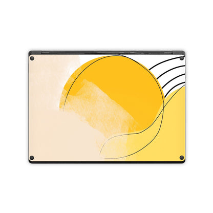 Abstract Yellow - Microsoft Surface Laptop Skin