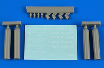 Aerobonus 480101 1/48 Compressed Carbon Dioxide Gas Bottles