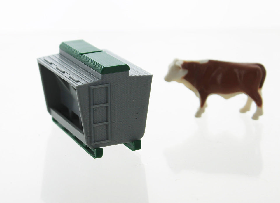 3D To Scale 64-314-GY 1/64 Livestock Feeder, Gray